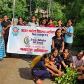 स्वछता के लिय श्रमदान
