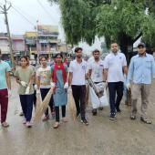 स्वछता के लिय श्रमदान