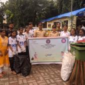 स्वछता के लिय श्रमदान