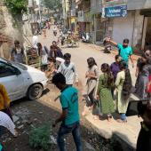 स्वछता के लिय श्रमदान
