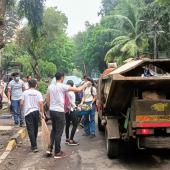 स्वछता के लिय श्रमदान