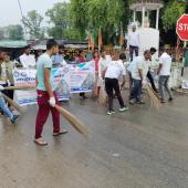 स्वछता के लिय श्रमदान
